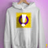 Intersex Pride Flag Exclamation Point Hoodie - White